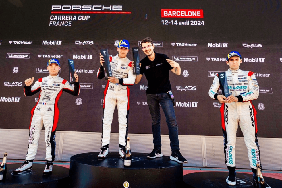 Neue Saison der Porsche Carrera Cup mit Alessandro Ghiretti | Alessandro Ghiretti vainqueur